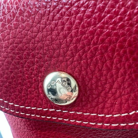 Coach Pennie Pebbled Leather Shoulder Bag w/ 2 straps & bag tag EUC - Picture 4 of 11